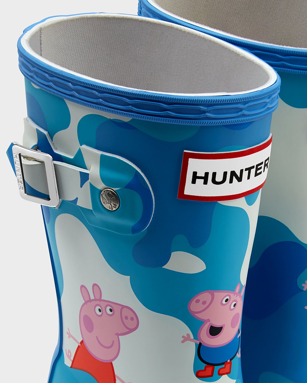 Kids Hunter Original Little Peppa Pig - Rain Boots Blue - 8053-PFBGA